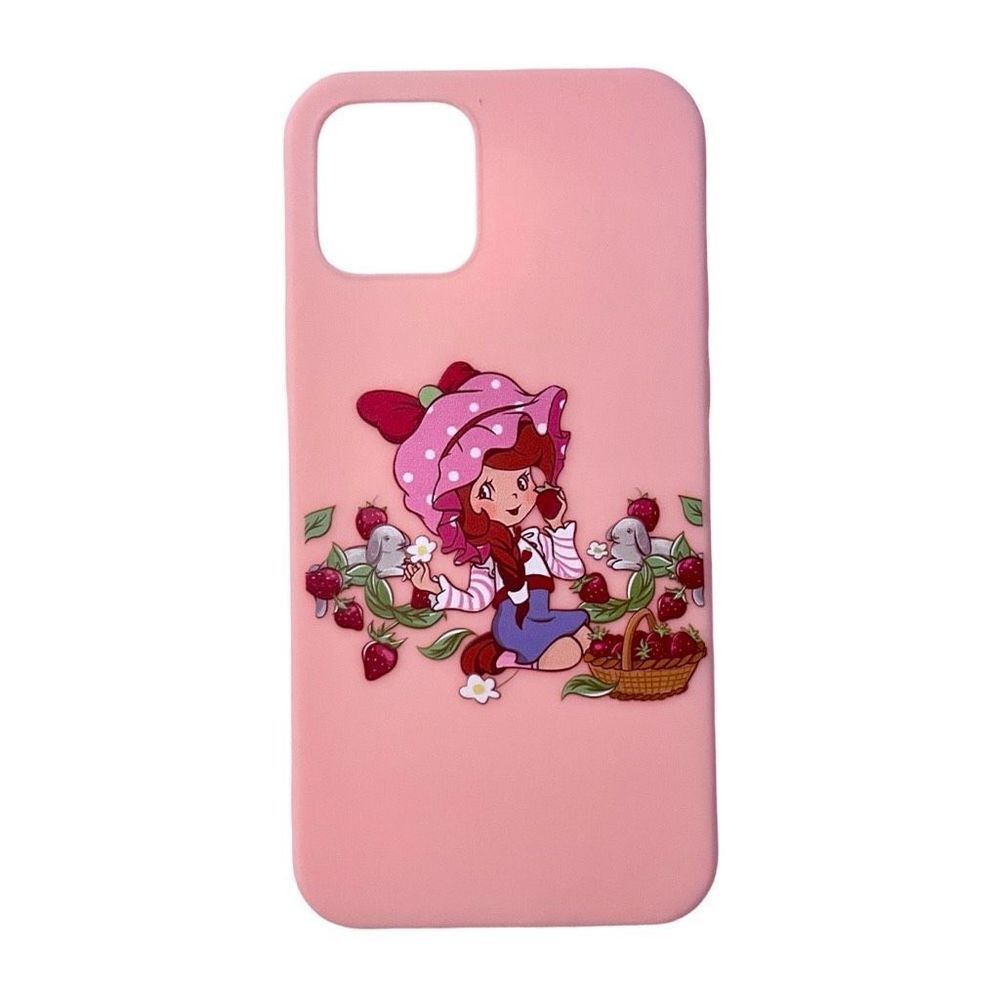 New Romwe Strawberry Shortcake Pink Phone Case Retro 80s Girly iPhone 12 Pro